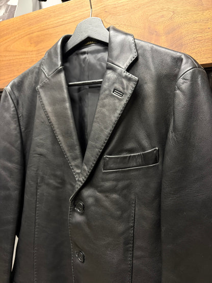 Vintage Yohji ‘A.A.R’ Black Sheepskin Leather Blazer