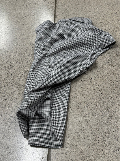 Vintage Alexander McQueen Asymmetric Gingham Plaid Shirt
