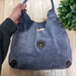 Costume National Suede Single Strap Shoulder Bag