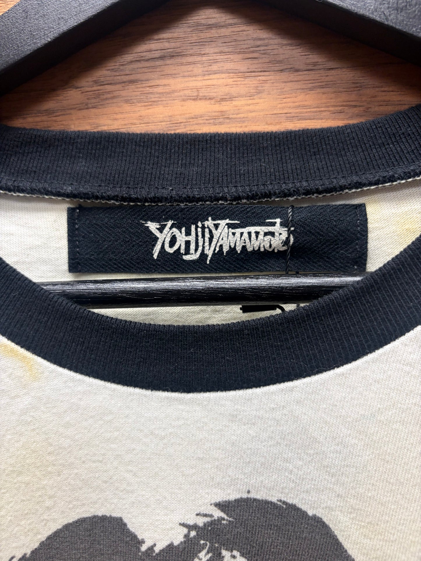 Yohji Yamamoto ‘San Toi’ Brushstroke Graphic Long Sleeve Shirt