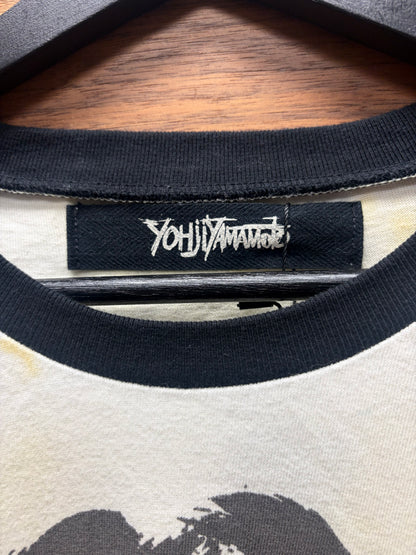 Yohji Yamamoto ‘San Toi’ Brushstroke Graphic Long Sleeve Shirt