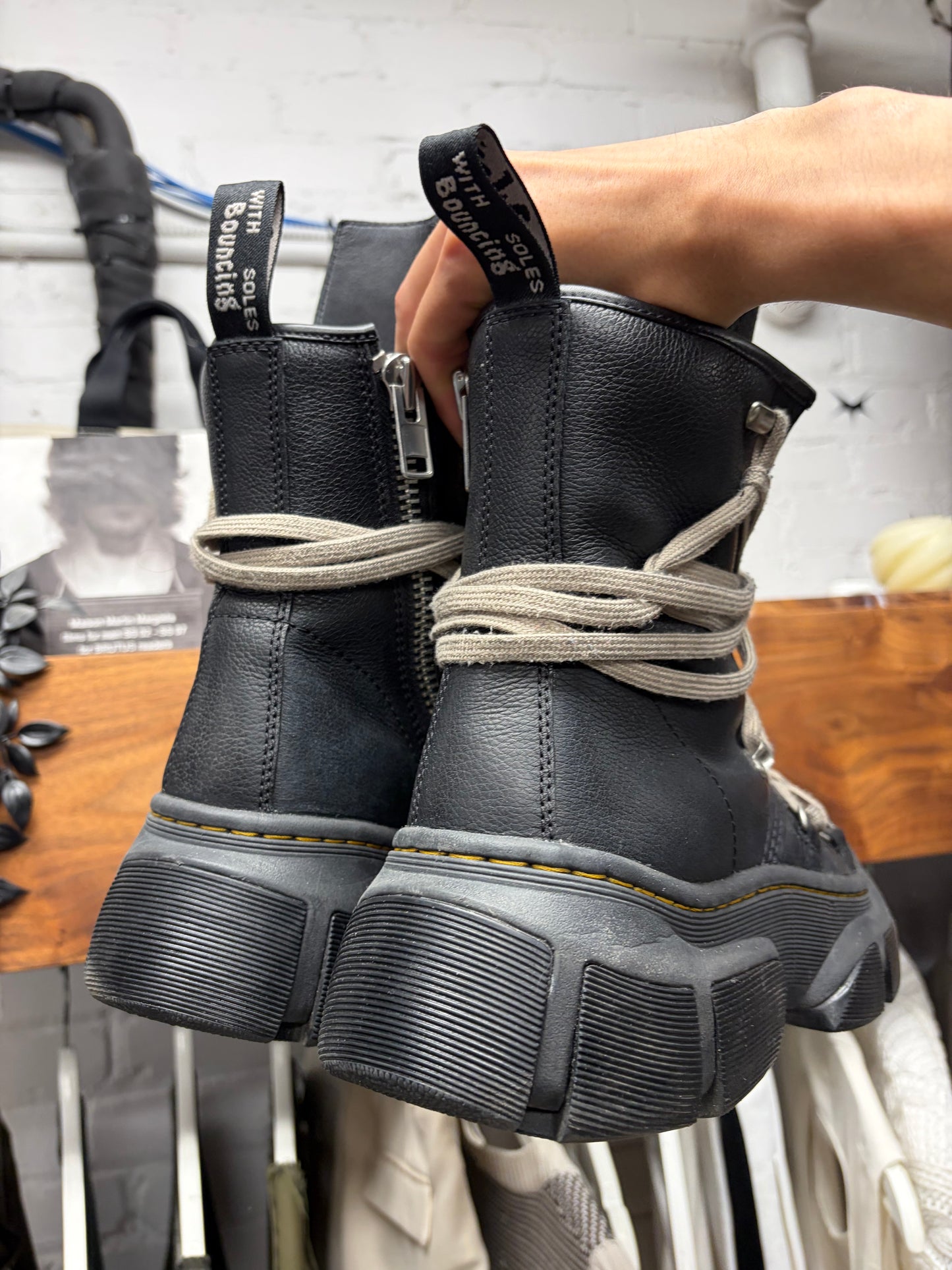 Rick Owens x Doc Martens ‘1460 DMXL’ Pentagram Lace Boots