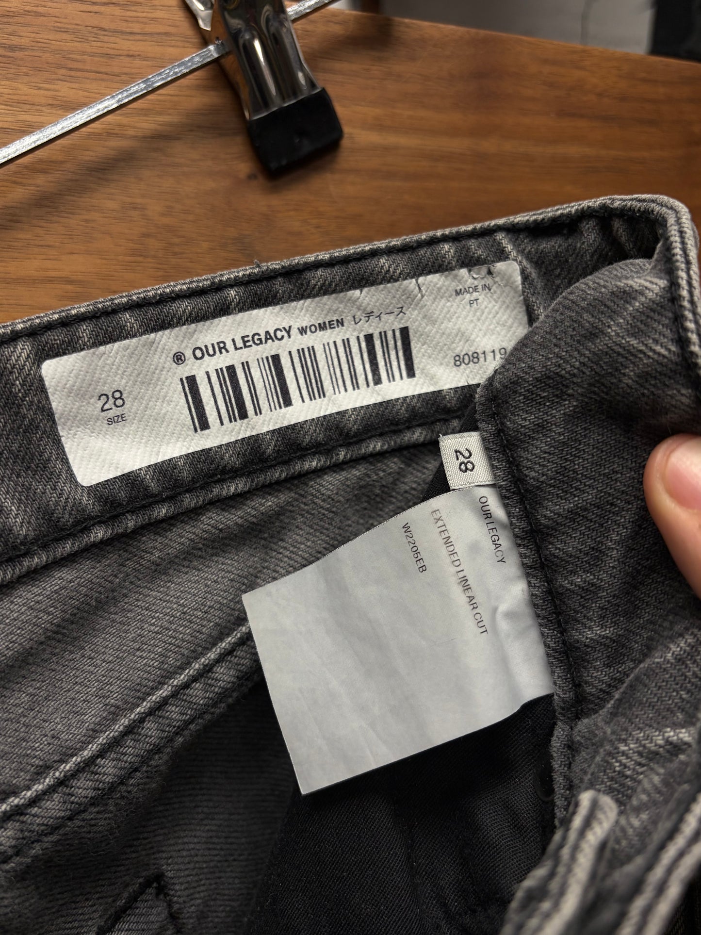 Our Legacy Extended ‘Third Cut’ Grey Denim
