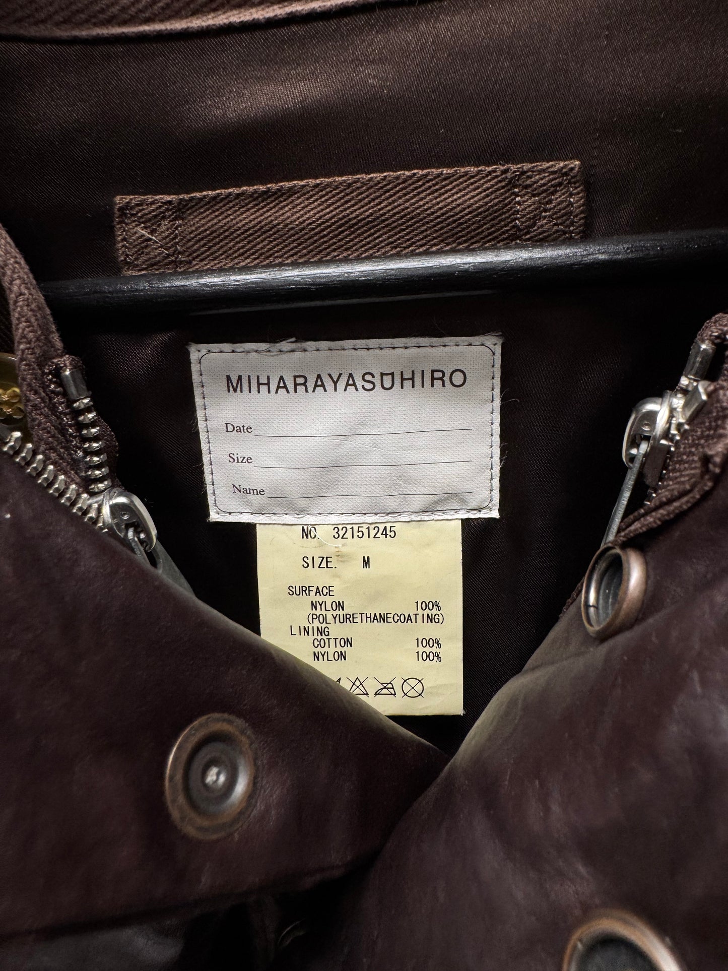 2000s Mihara Yasuhiro Leather Down Filled 2 Piece Puffer Jacket