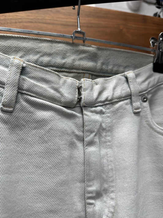 Maison Margiela ‘Paint Coated’ White Skinny Denim