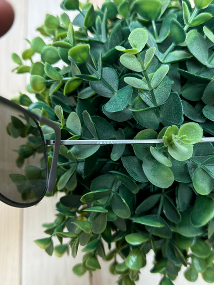 Prada Sport Silver Tint Aviator Sunglasses