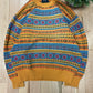 Vintage 1990s Yves Saint Laurent Nordic Knit Sweater