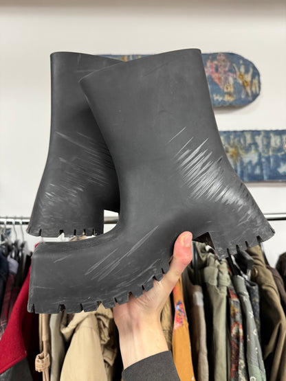 Balenciaga Black ‘Trooper’ Combat Boots