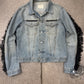 Vintage Helmut Lang ‘Fringe’ Light Wash Denim Trucker Jacket