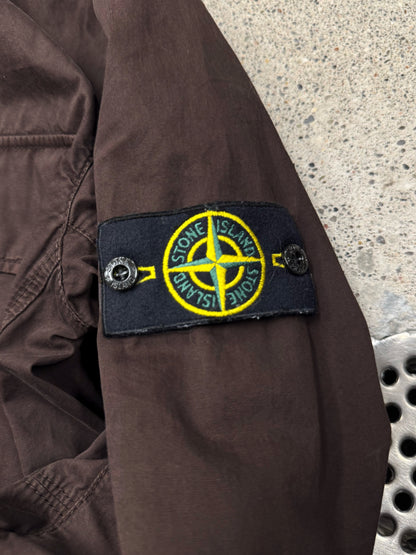 Stone Island ‘Brushed Cotton’ Zip-Up Work Shirt