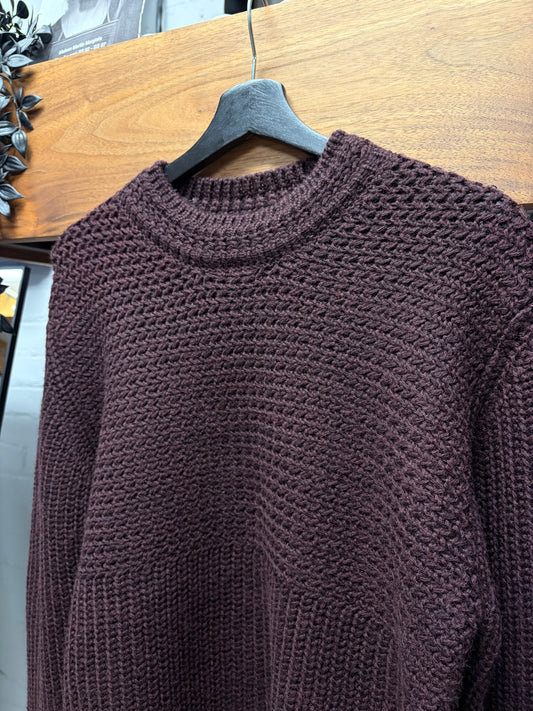 AW2017 Undercover Heavyweight Brown Wool Knit Sweater