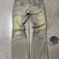 2000s Diesel Low Rise Dirt Wash Brown Flared Denim