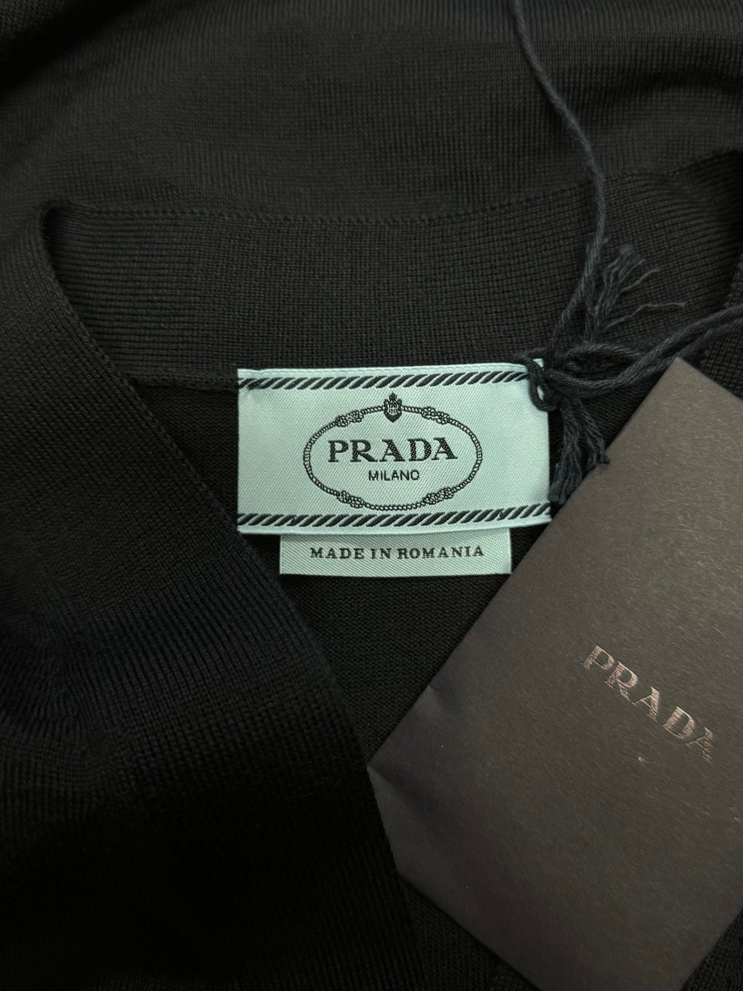 Prada Mainline Navy Blue Cardigan