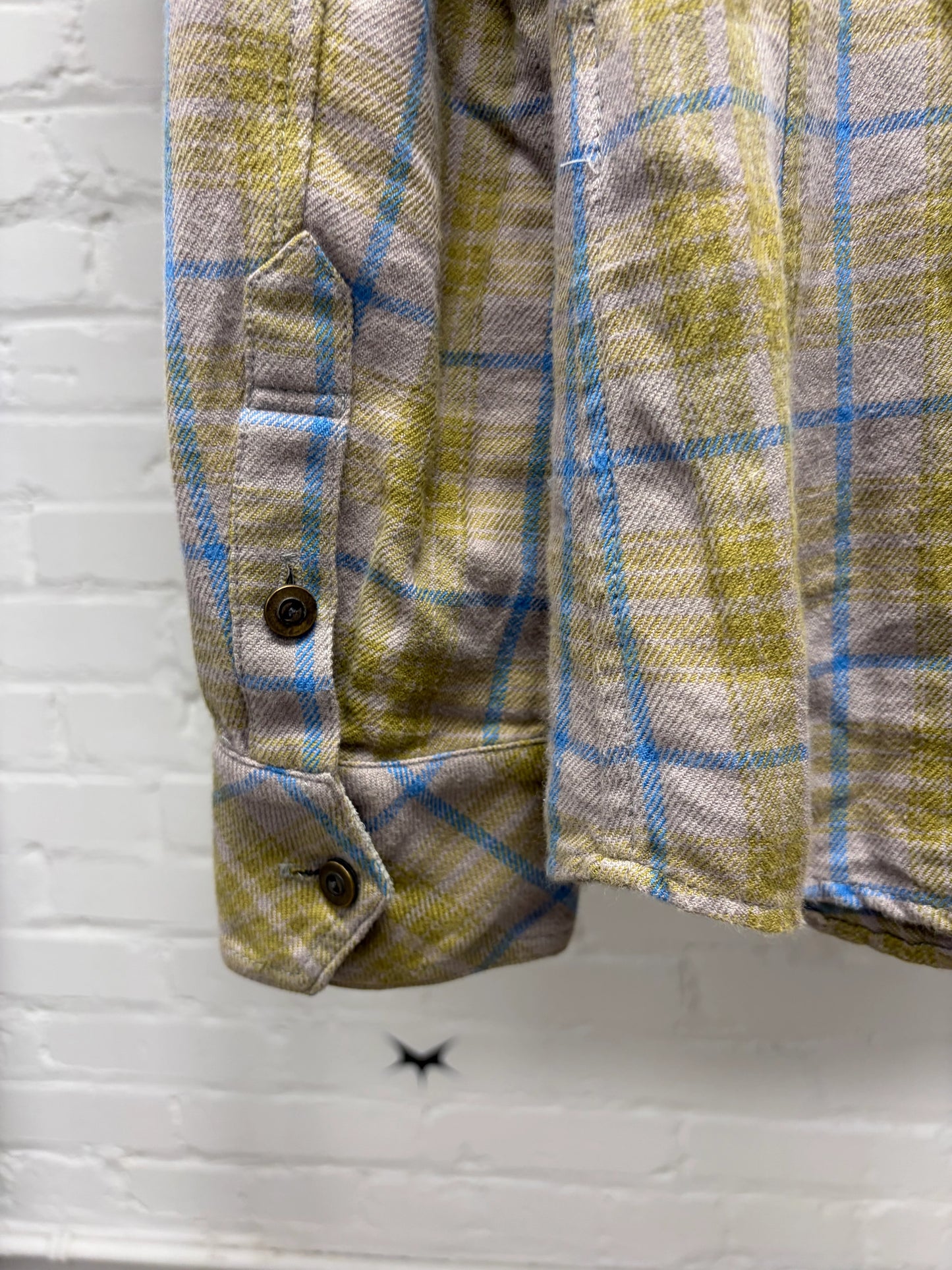 Isamu Katayama Backlash ‘Pigskin Suede’ Printed Plaid Western Flannel