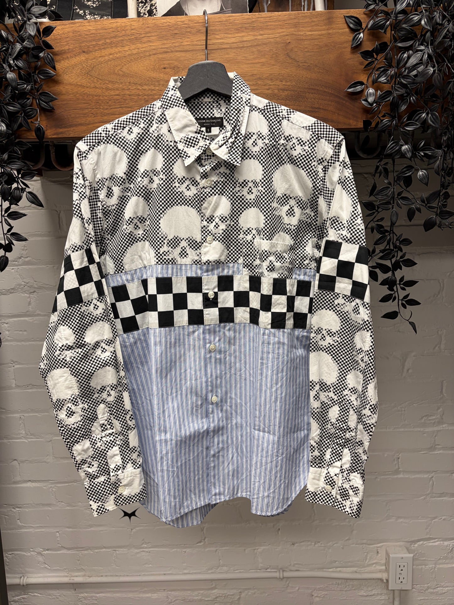 SS2011 Comme Des Garçons Homme Plus ‘Skulls & Stripes’ Button Up Shirt