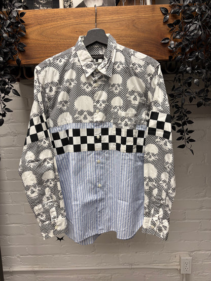 SS2011 Comme Des Garçons Homme Plus ‘Skulls & Stripes’ Button Up Shirt