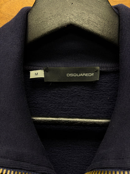 AW2006 Dsquared2 'Duke' Lion Crest Blue Cotton Track Jacket