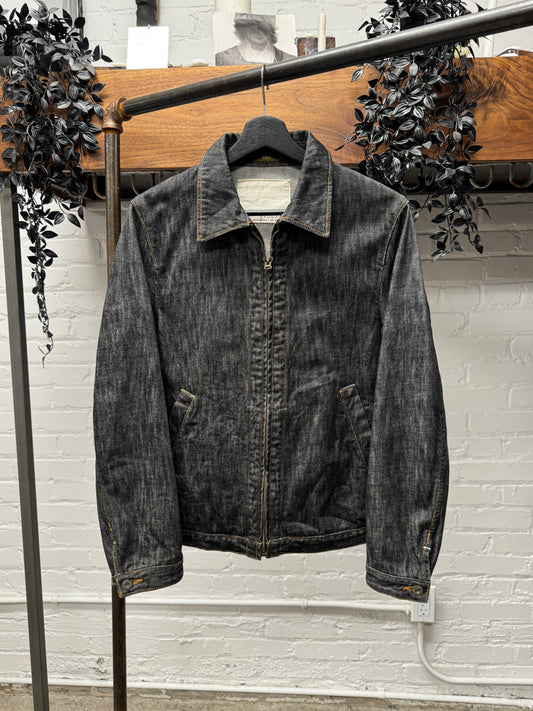 Vintage 90s Yohji Yamamoto A.A.R. Zip-Up Denim Jacket