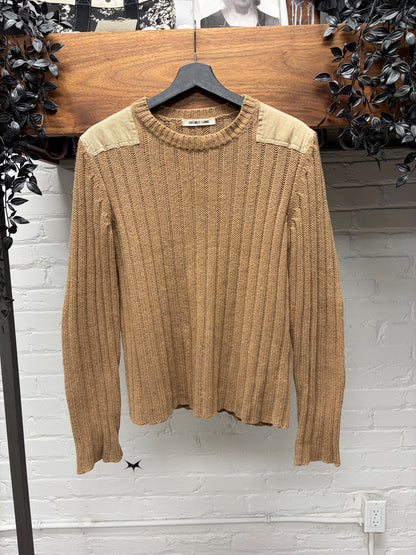AW2003 Helmut Lang Ribbed Wool Military Inspired Sweater
