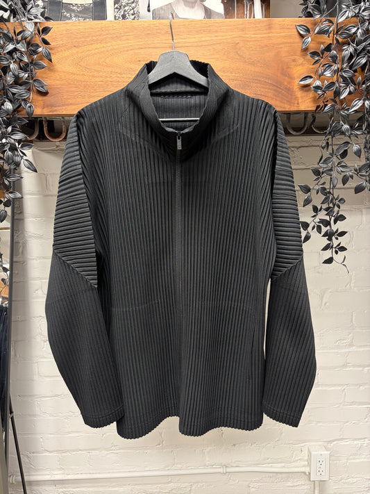 Issey Miyake Homme Plisse Pleated Black Track Jacket