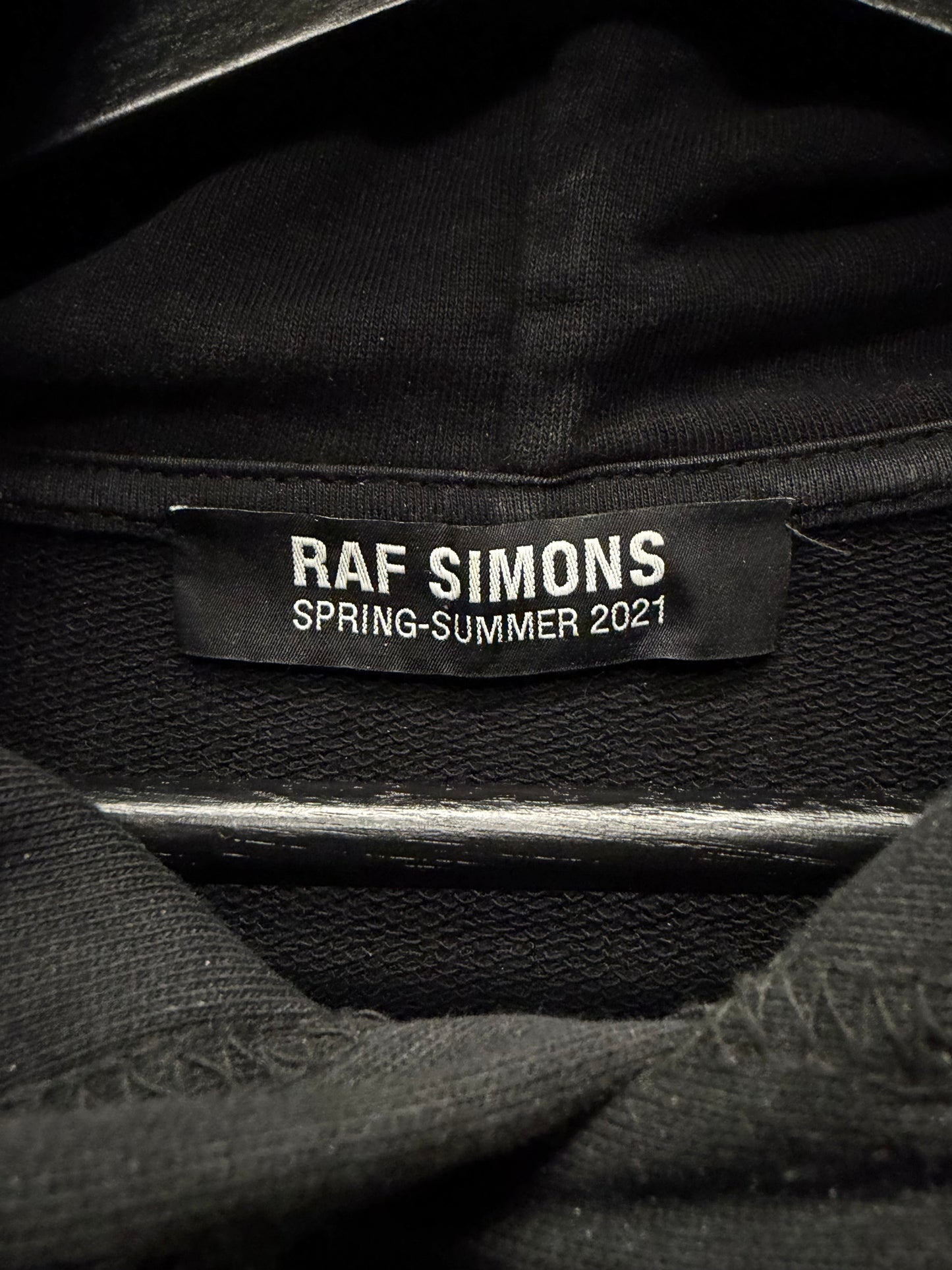 AW2021 Raf Simons ‘Isolation’ Patch Pullover Hoodie