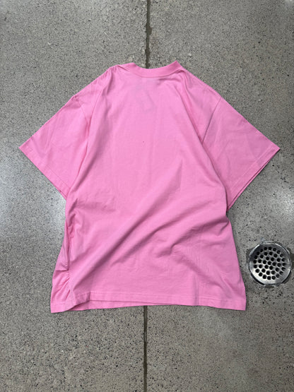 Balenciaga ‘Bébé’ Rhinestone Pink Oversized T-Shirt