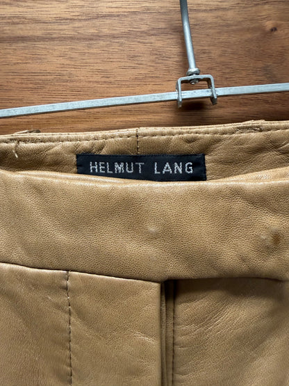 Vintage Helmut Lang ‘Caramel Brown’ Lambskin Leather Pants
