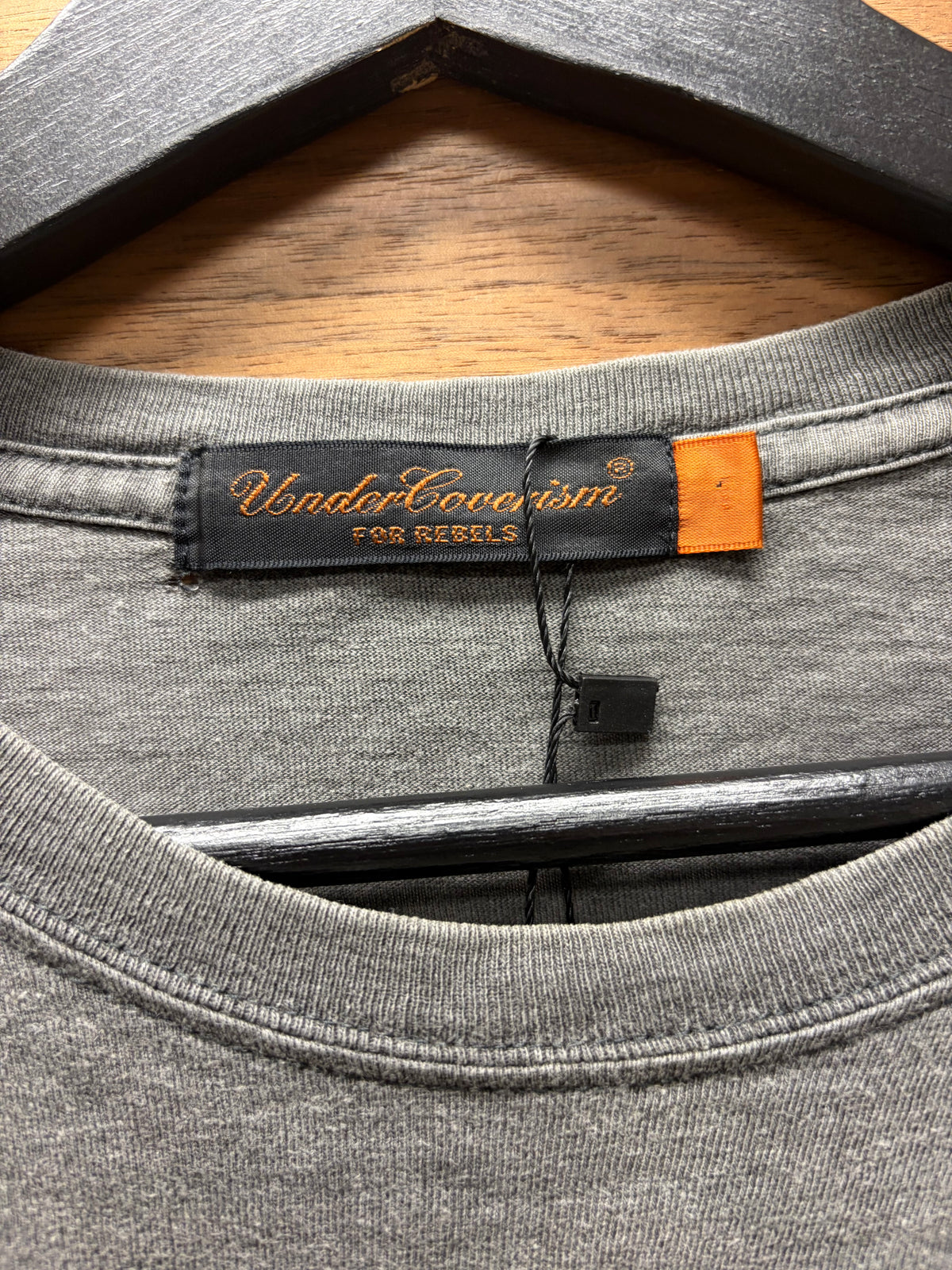 AW2004 Undercover ‘But Beautiful’ Gas Mask Bunny Grey Long Sleeve Shirt