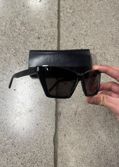 Saint Laurent ‘Kate’ Black Tinted Cat Eye Sunglasses