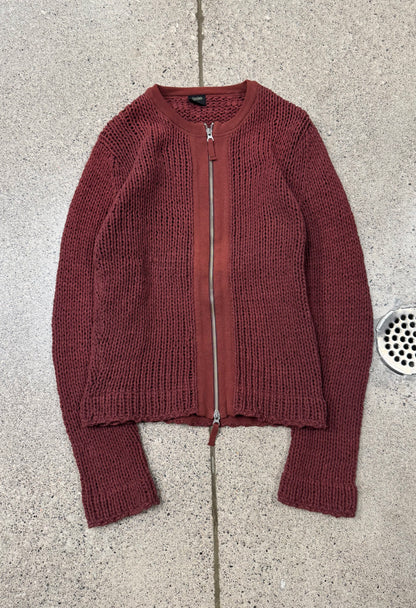Vintage Jean Paul Gaultier ‘Pour Homme’ Cable Knit Zip Up Sweater