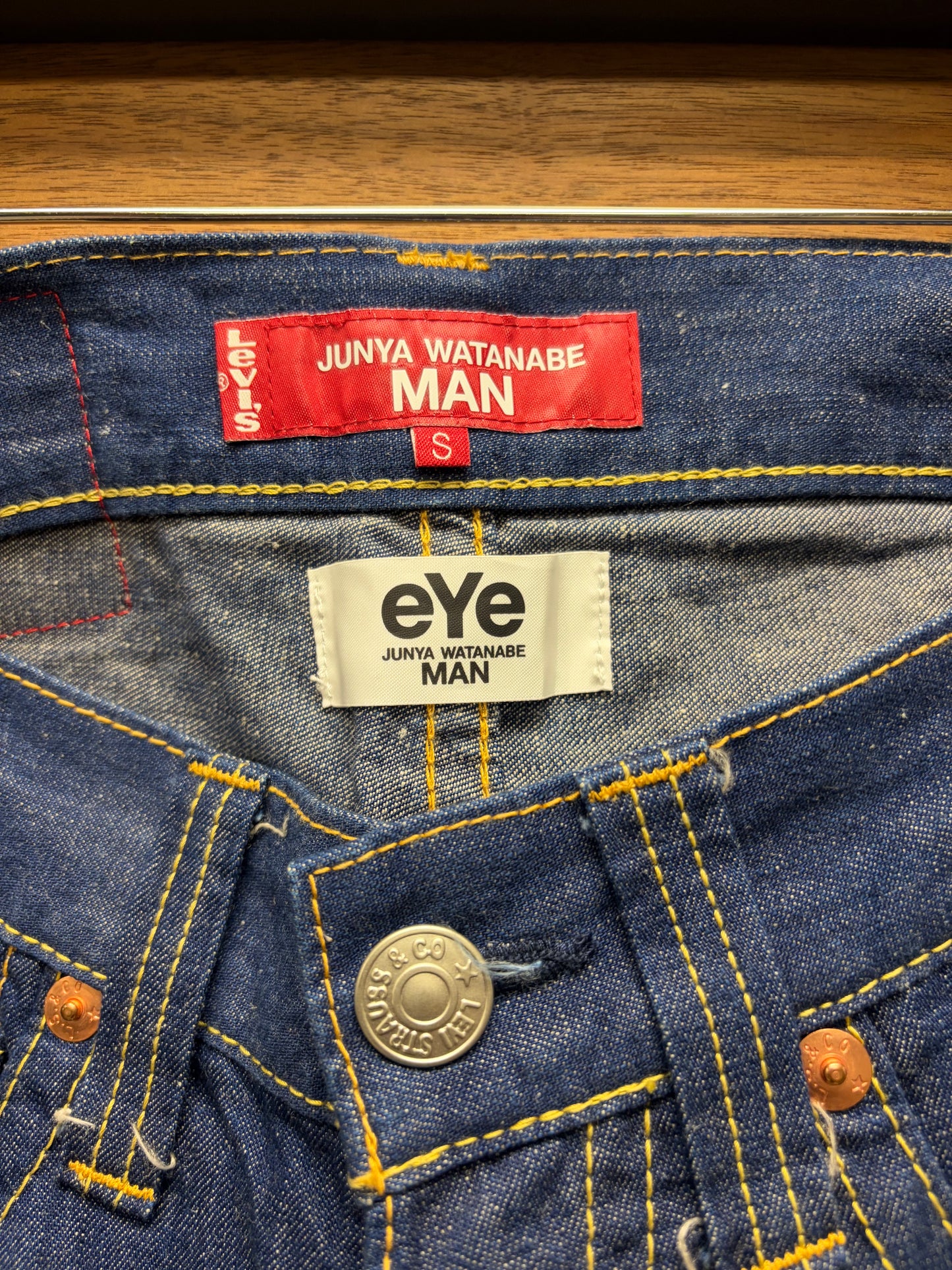 2021 Junya Watanabe x Levi’s Bootcut Blue Jeans