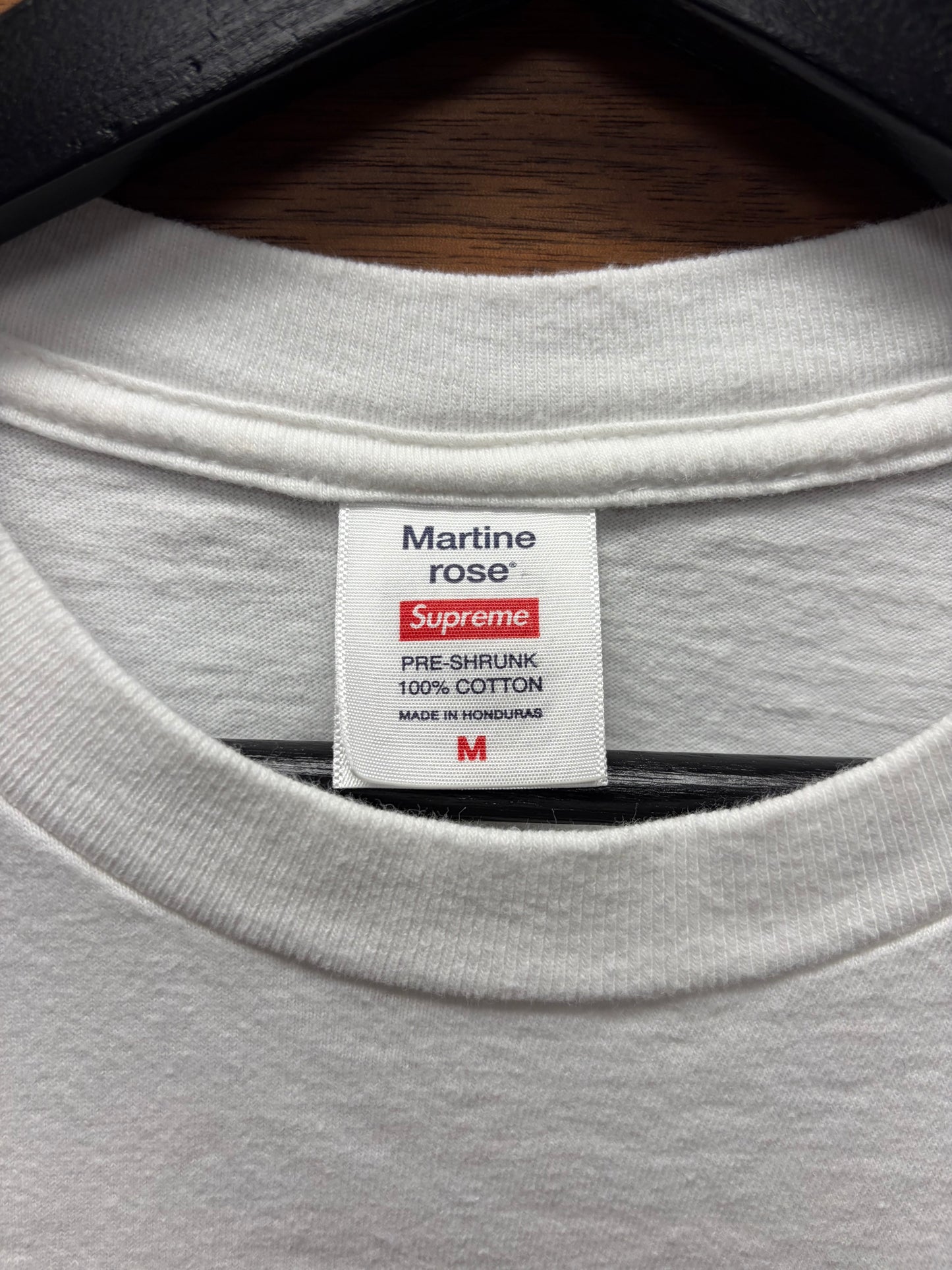 AW2024 Supreme x Martine Rose White Logo T-Shirt