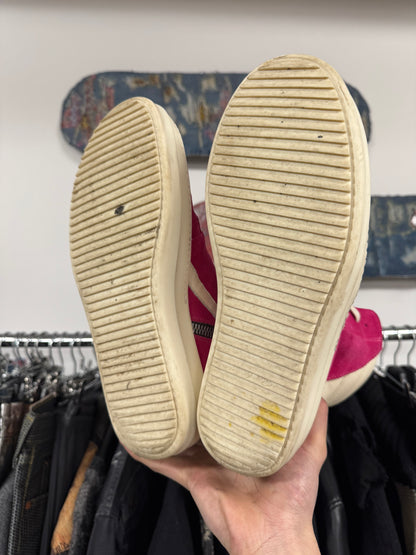 SS2023 Rick Owens ‘Edfu’ Pink Suede Geobaskets