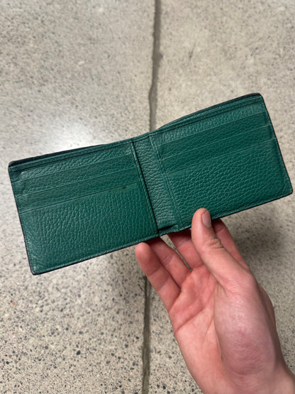 Gucci Calfskin Leather GG Interlock Logo Wallet