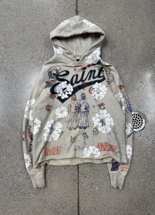 Saint Michael x Denim Tears ‘Dr. Woo’ Tattoo Graphic Hoodie