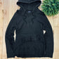 Mihara Yasuhiro Distressed Black Pullover Hoodie