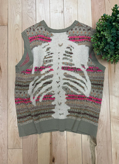 Kapital 7G ‘Fair Isle’ Bone Knit Sweater Vest
