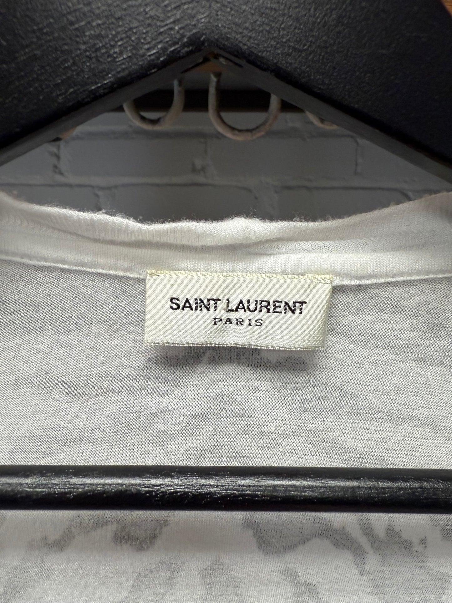 SS2014 Saint Laurent by Hedi Slimane ‘Zebra Print’ Thin Cotton T-Shirt