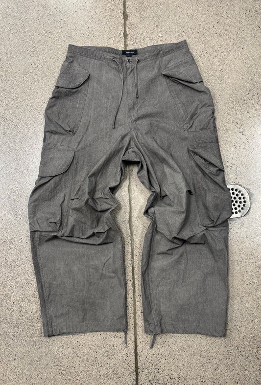 Entire Studios Grey ‘Parachute’ Wide Leg Cargo Pants