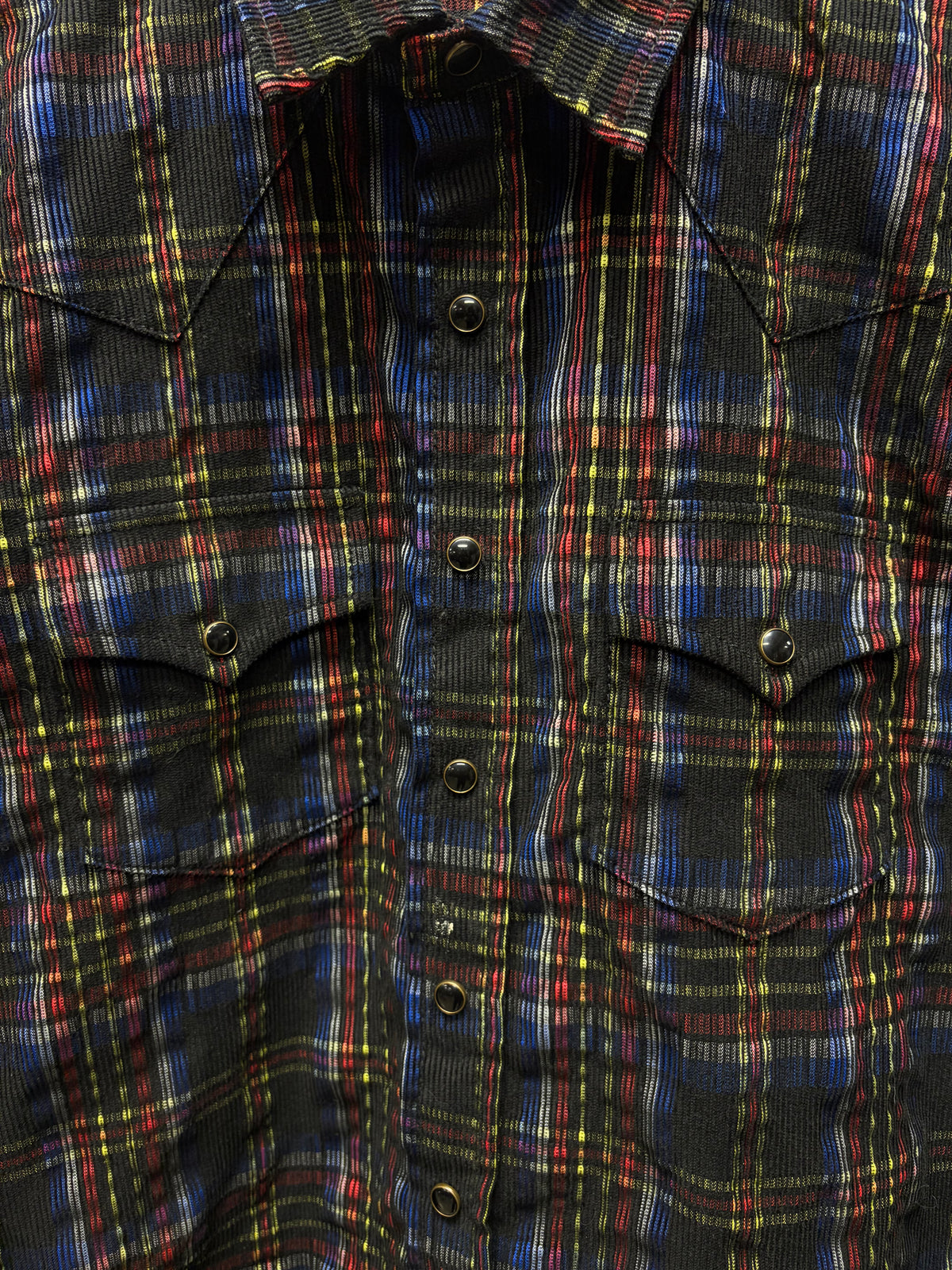 2021 Saint Laurent Corduroy ‘Pearl Button Snap’ Western Inspired Work Shirt
