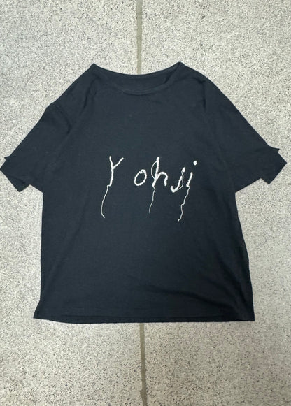 Yohji Yamamoto Mainline ‘Threadbare’ Embroidered T-Shirt