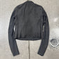 Rick Owens O&M Era ‘Dust’ Blistered Lambskin Leather Biker Jacket