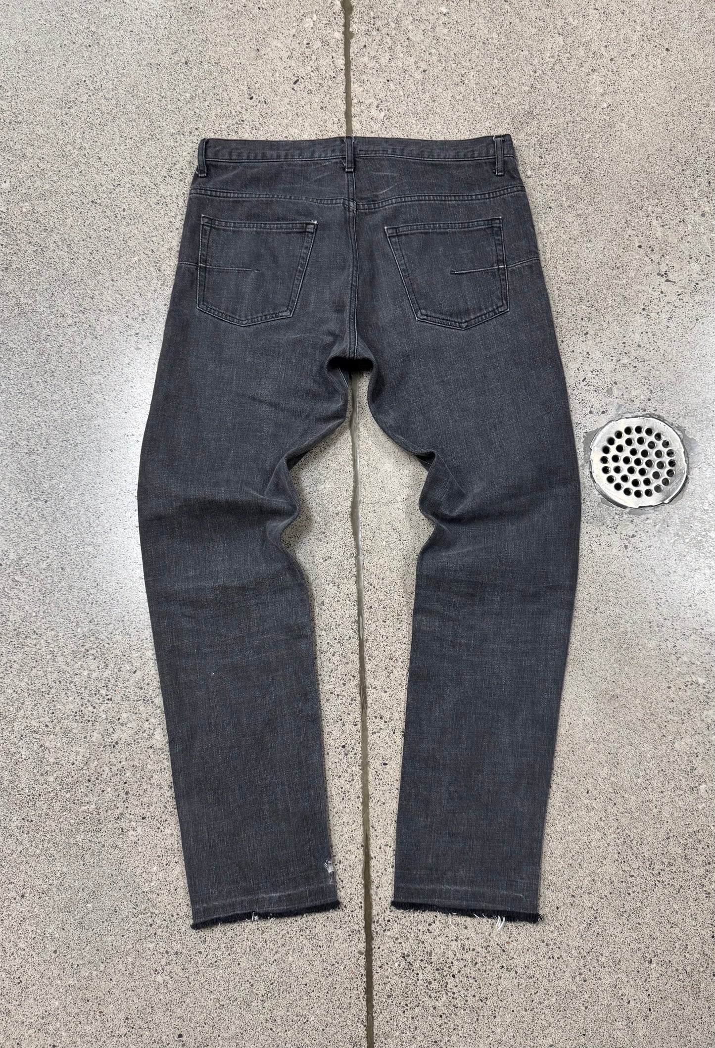 Dior Homme ‘Clawmark’ Washed Grey Denim