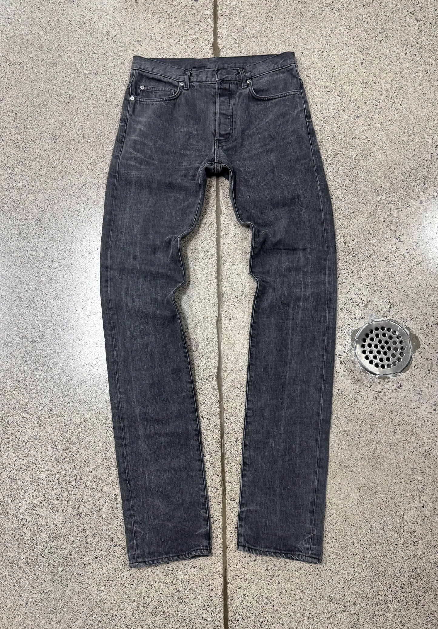 Dior Homme ‘Unaltered’ Grey Skinny Cut Denim