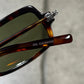 Jil Sander ‘Tortoiseshell’ Green Tinted Sunglasses