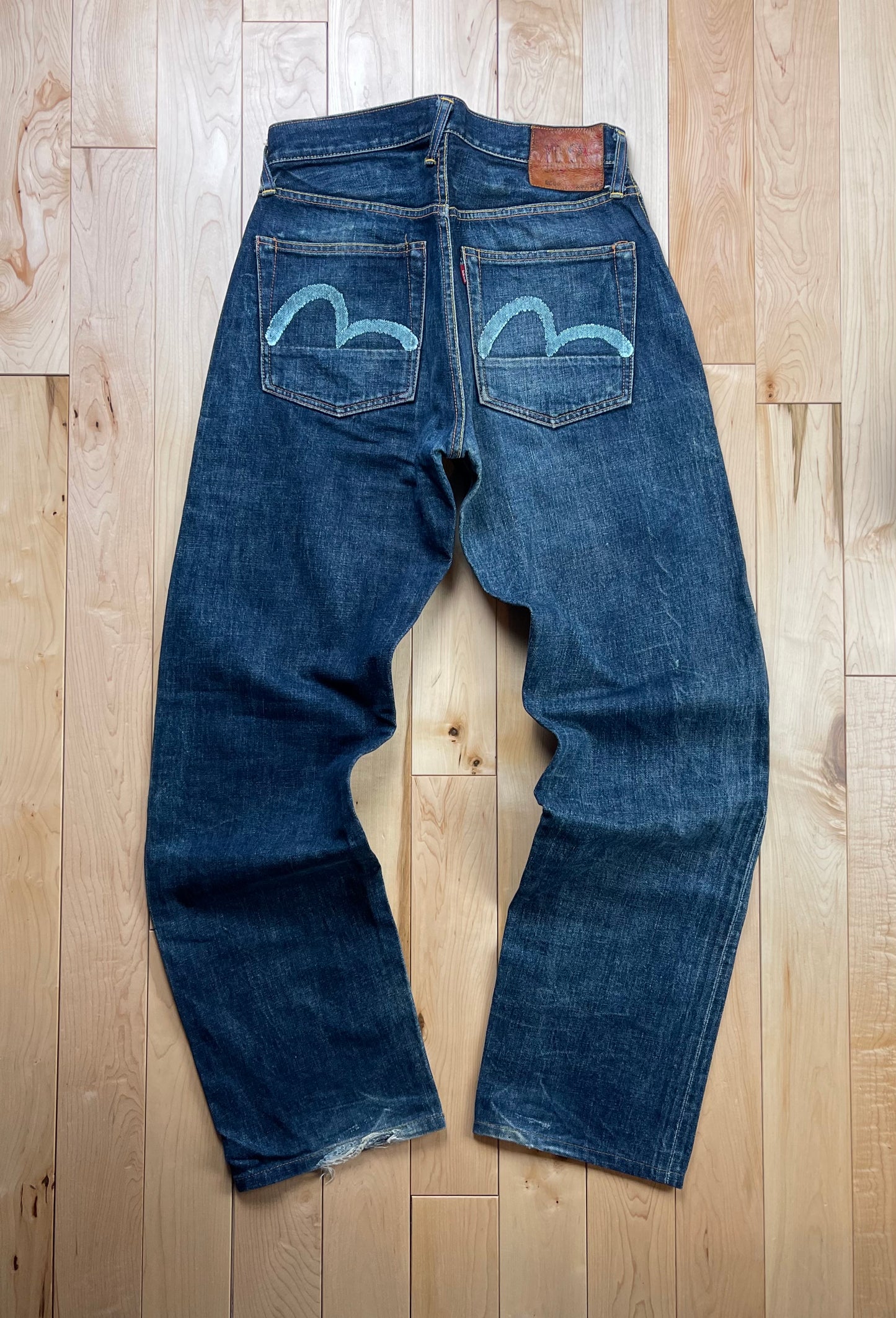 Evisu N02 Hand Painted Gull Logo Selvedge Denim