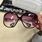 Chrome Hearts ‘Sweet Young Thang’ Pink/Silver Oval Sunglasses
