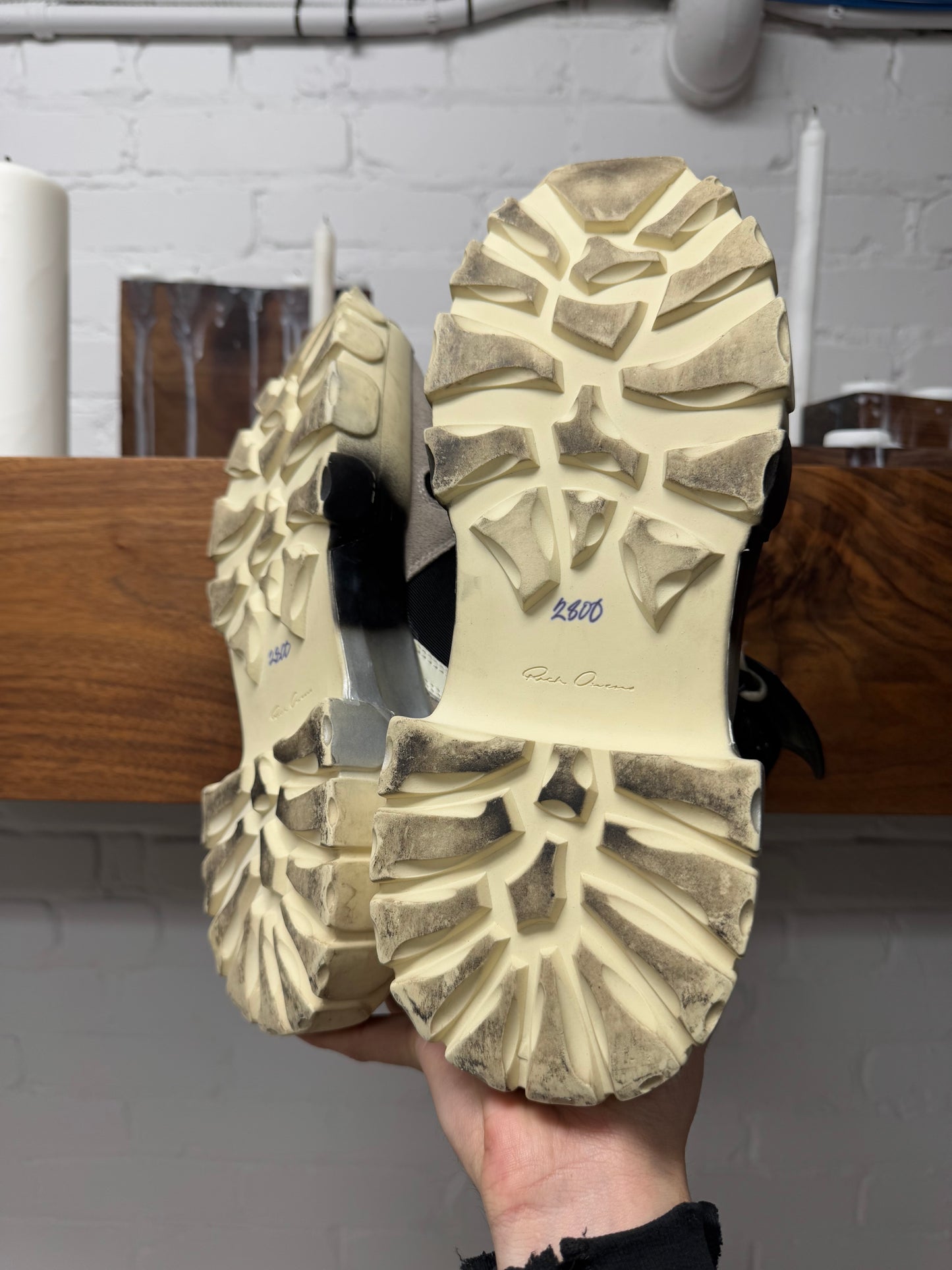AW2019 Rick Owens ‘As Sample’ Tractor Sneakers