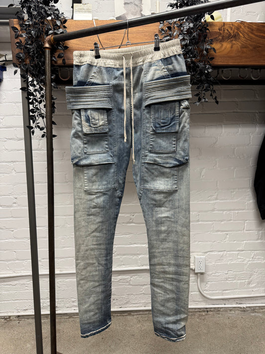 AW2019 Rick Owens ‘Hustler’ Creatch Cargo Pants