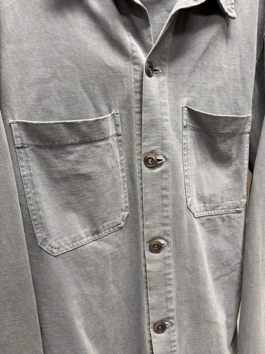Lemaire ‘50s-60s Inspired’ Faded Grey Workwear Denim Overshirt